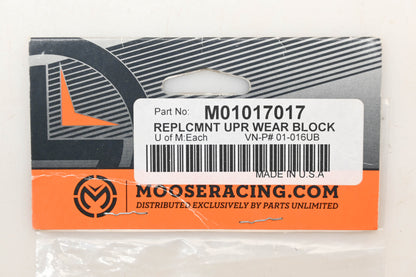 Moose Racing M01017017, 01-016UB Upper Wear Block Replacement Qty 1 NOS