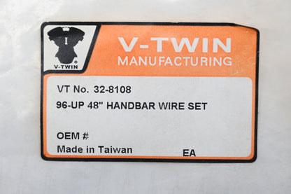 V-Twin 32-8108 Red 48' Handbar Wire Kit 96-06 FXST FLST FLT FXD XL Qty 1 NOS