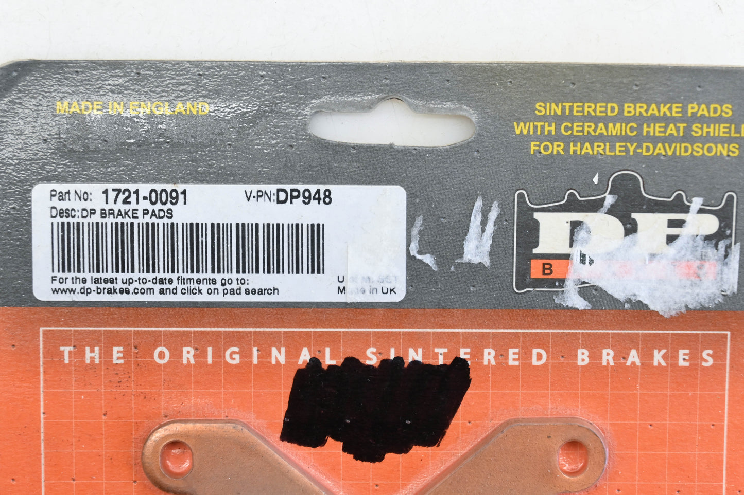 DP Brakes 1721-0091, DP948 Brake Pads Qty 2 NOS