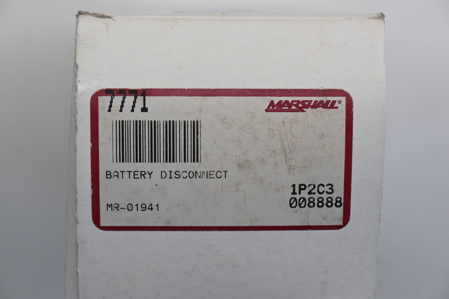 Marshall 7771, MR-01941 Battery Disconnect Qty 1 NOS