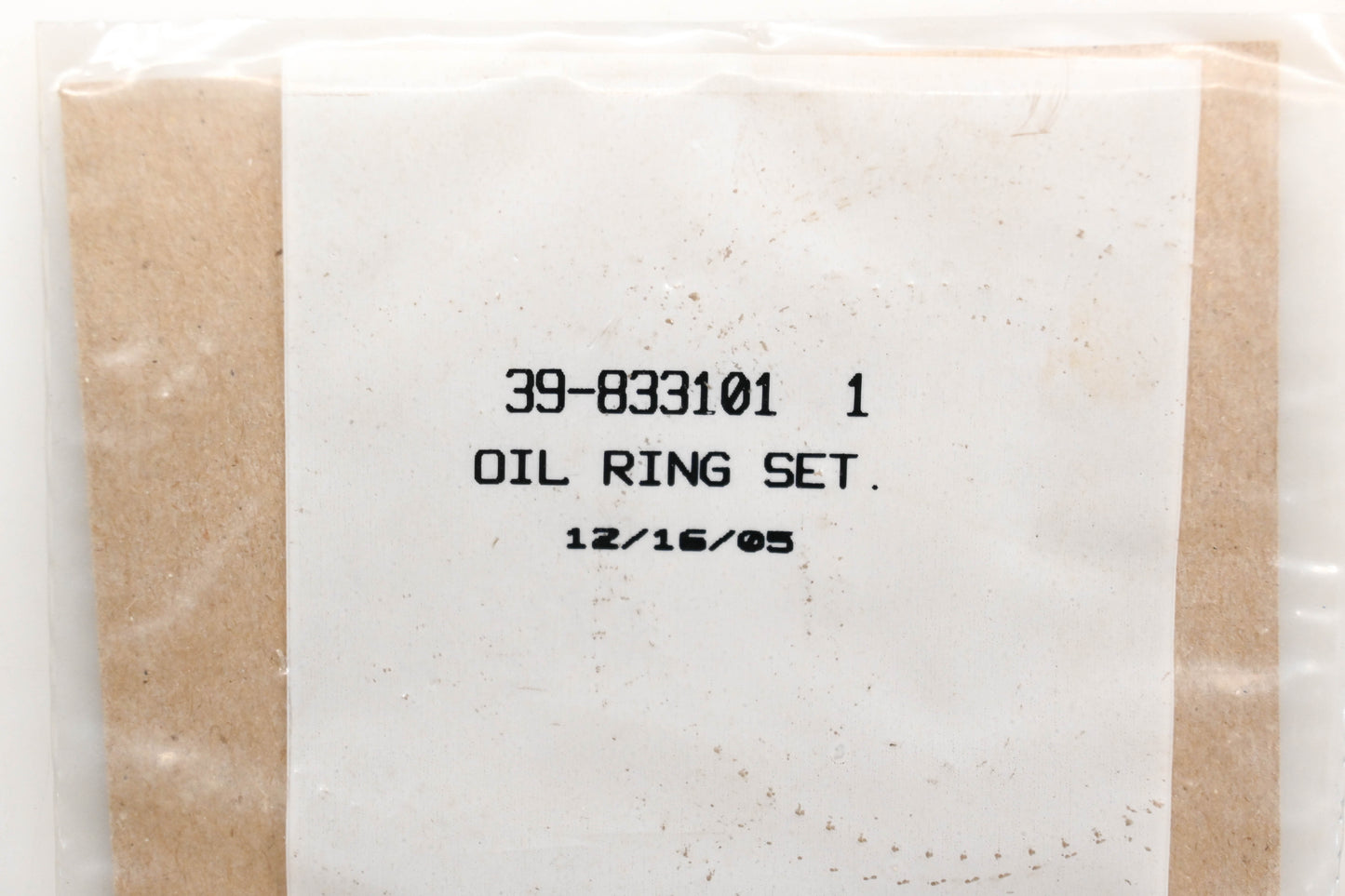 Aftermarket 39-833101-1 Oil Ring Kit Qty 1 NOS
