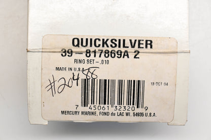 Aftermarket 39-817869A-2 Piston Ring Kit Qty 1 NOS