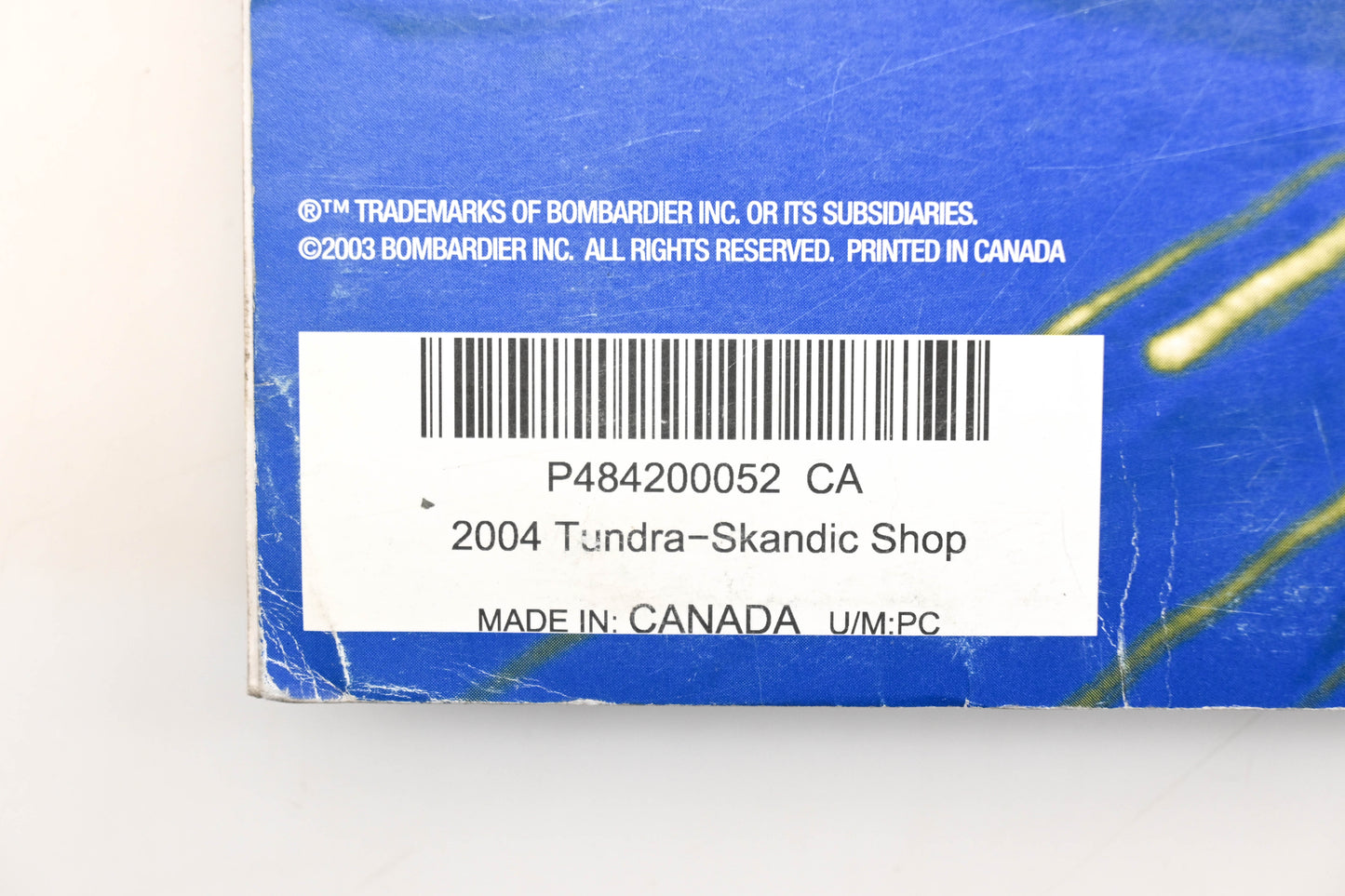 OEM Ski-Doo 484200052 2004 Tundra Skandic Shop Manual