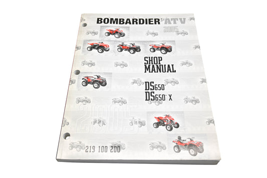 Bombardier 219100200 2005 DS650 DS650X ATV Shop Manual Qty 1