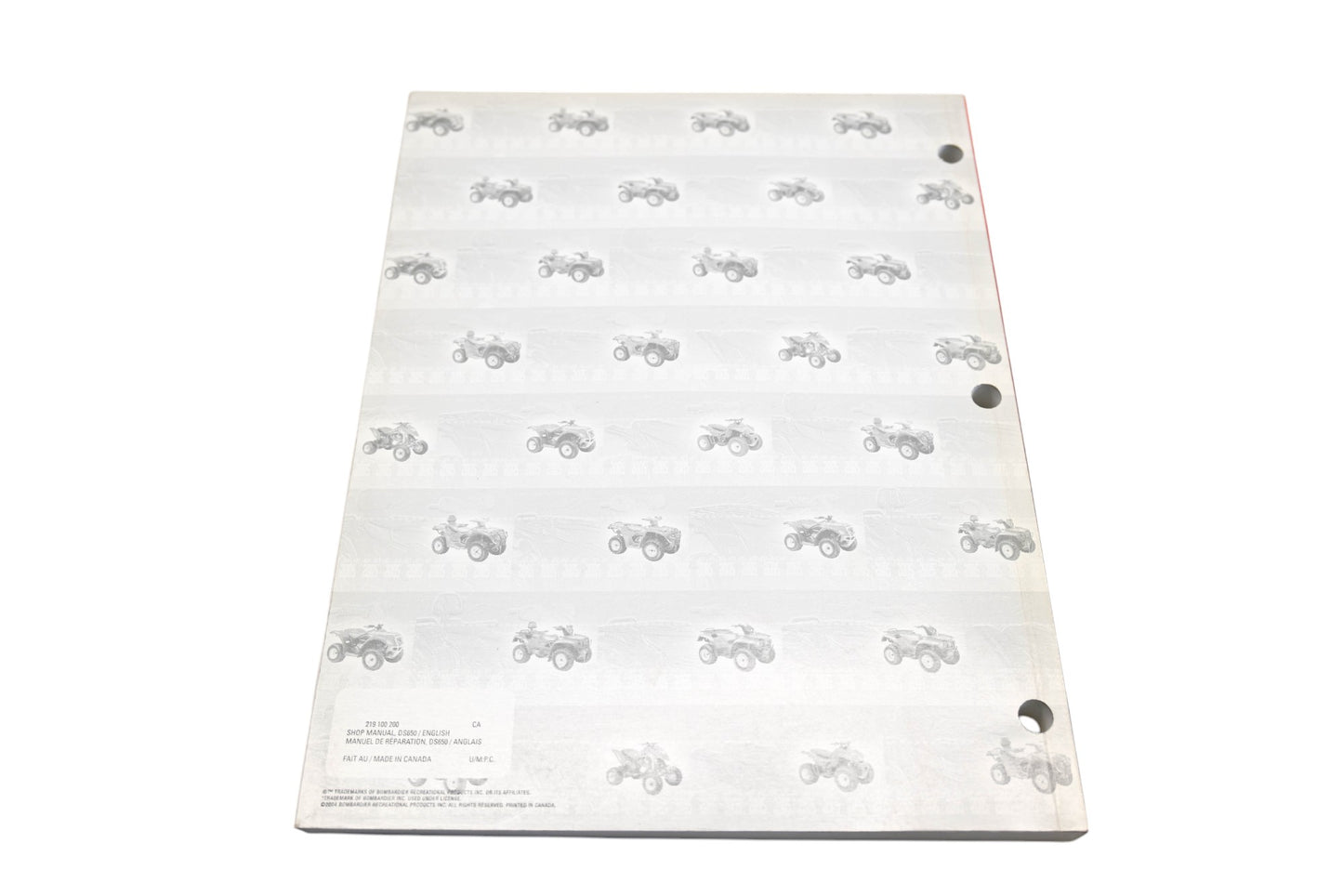 Bombardier 219100200 2005 DS650 DS650X ATV Shop Manual Qty 1