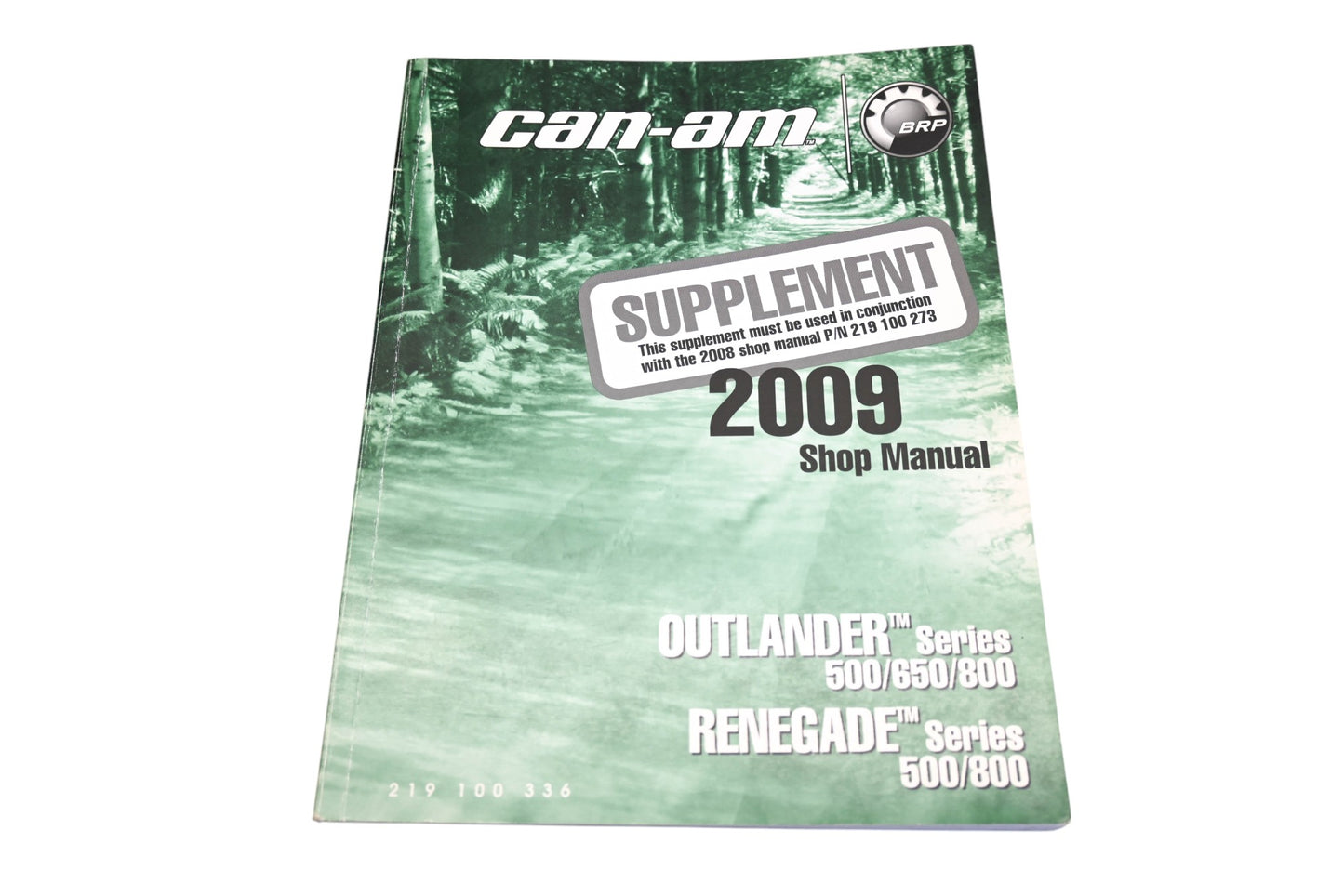 OEM Can-Am 219100336 2009 Outlander Renegade Supplement Shop Manual