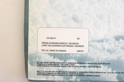 OEM Ski-Doo 219100417 2010 Wiring Diagram Booklet Qty 1