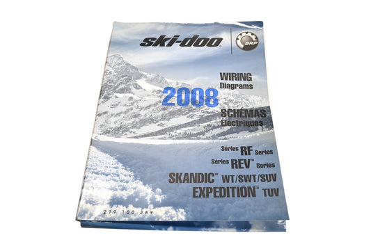OEM Ski-Doo 219100289 2008 Wiring Diagram Booklet Qty 1