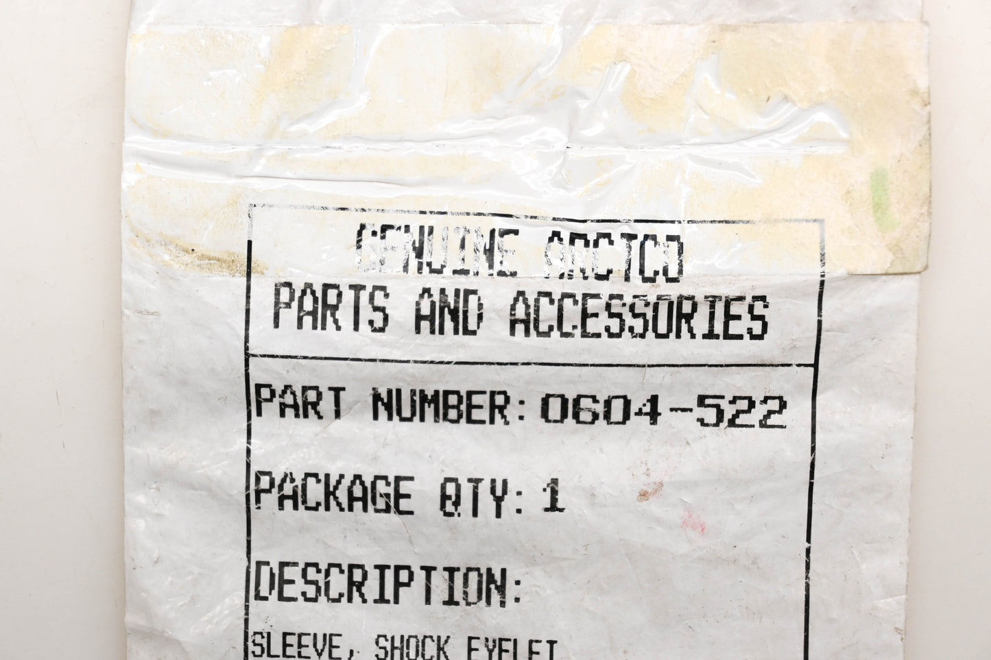 New OEM Arctic Cat 0604-522 Shock Eyelet Sleeve Qty 1 NOS