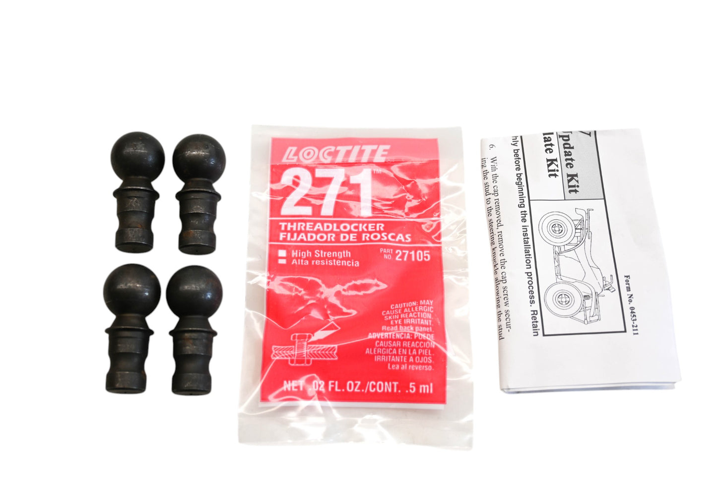 New OEM Arctic Cat 0437-024 Front Ball Joint Stud Update Kit & Loctite Qty 1 NOS