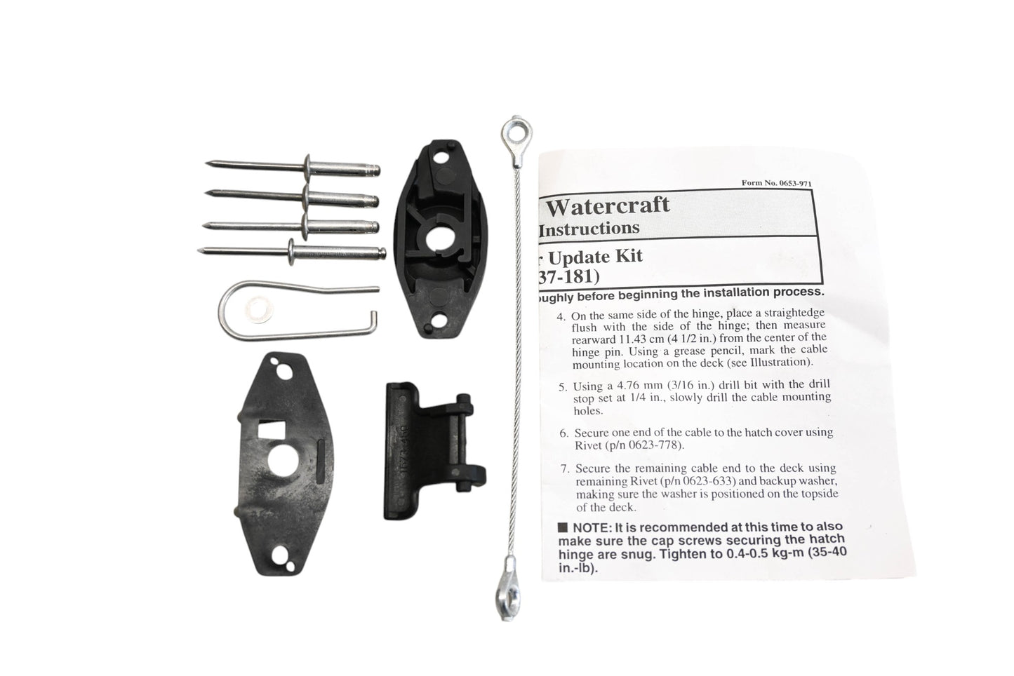 New OEM Arctic Cat 0637-181 Hatch Cover Update Kit Qty 1 NOS