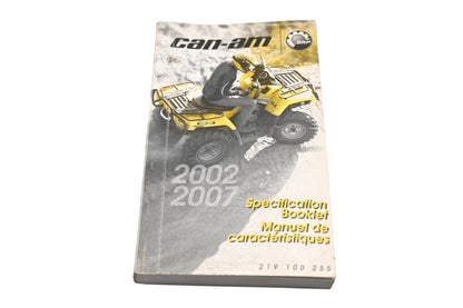 OEM Can-Am 219100255 2002 - 2007 Specification Booklet