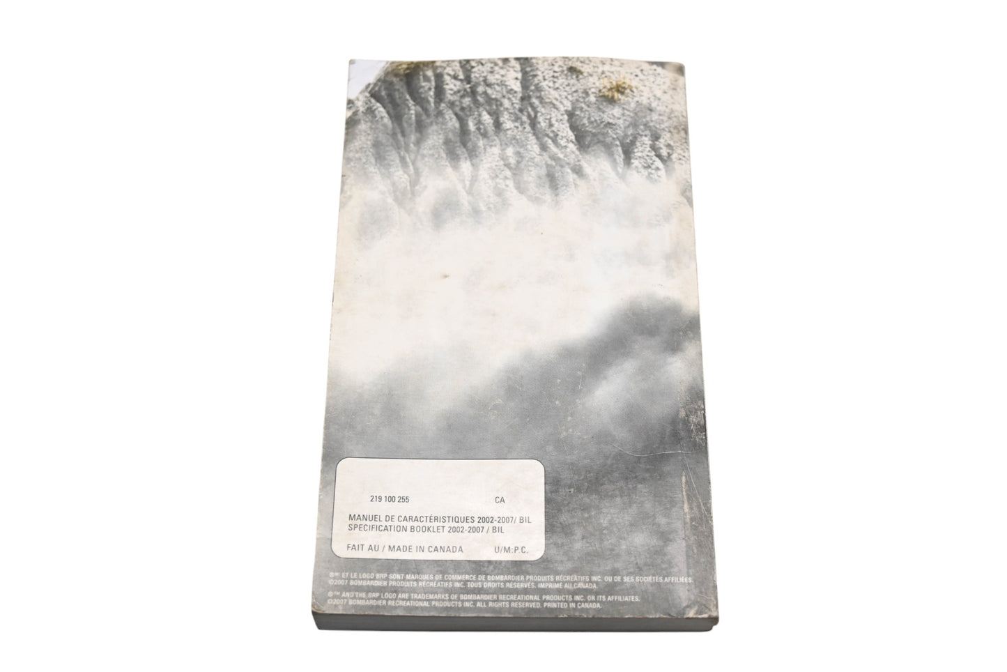 OEM Can-Am 219100255 2002 - 2007 Specification Booklet