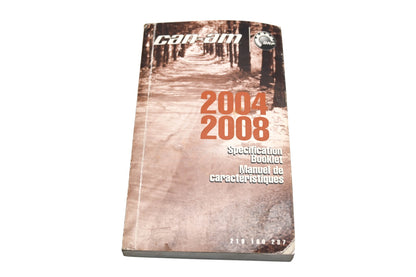 OEM Can-Am 219100287 2004 - 2008 Specification Booklet