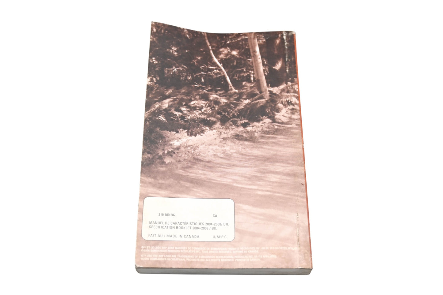 OEM Can-Am 219100287 2004 - 2008 Specification Booklet