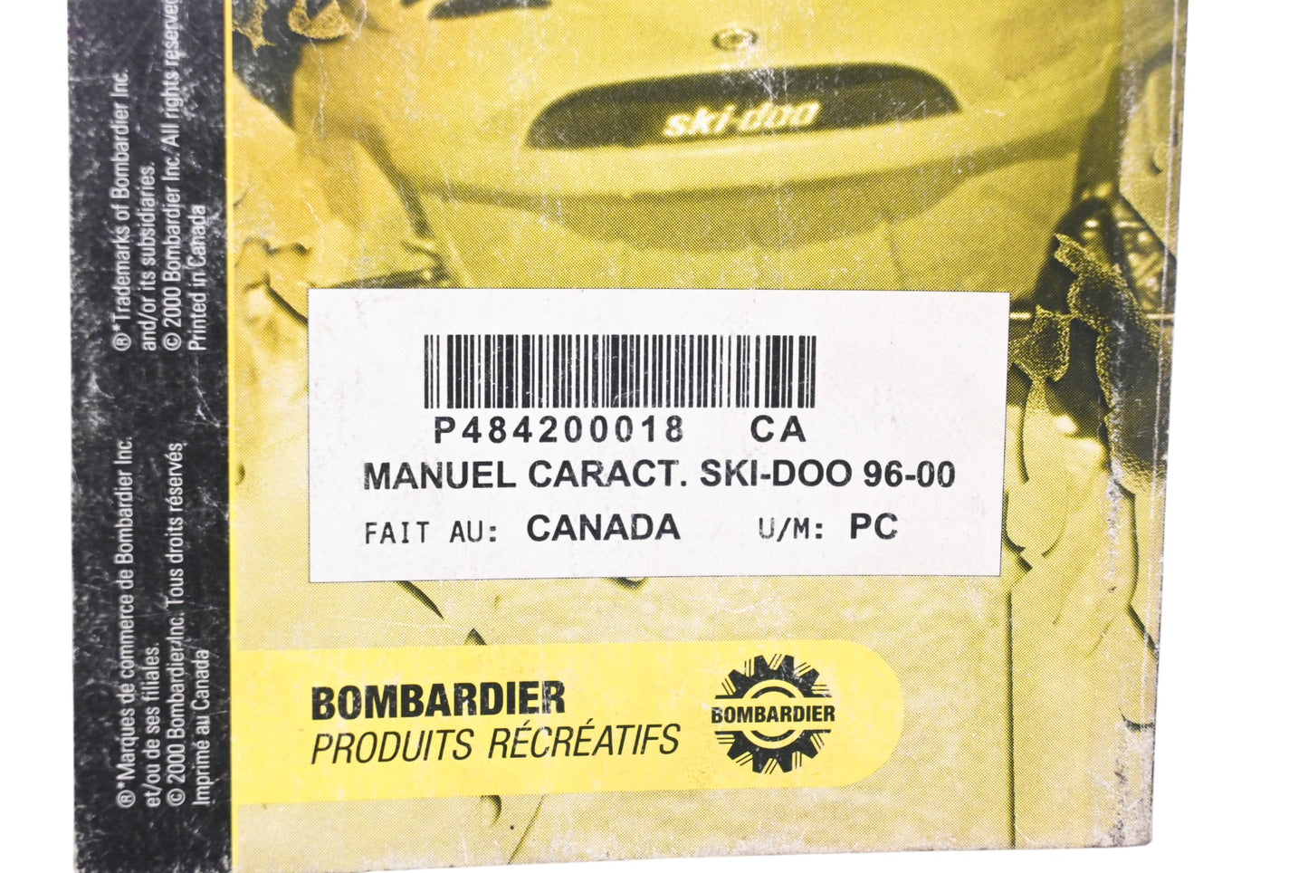 OEM Ski-Doo 484200018 1996 - 2000 Specification Booklet