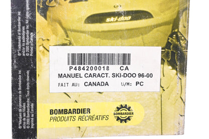OEM Ski-Doo 484200018 1996 - 2000 Specification Booklet