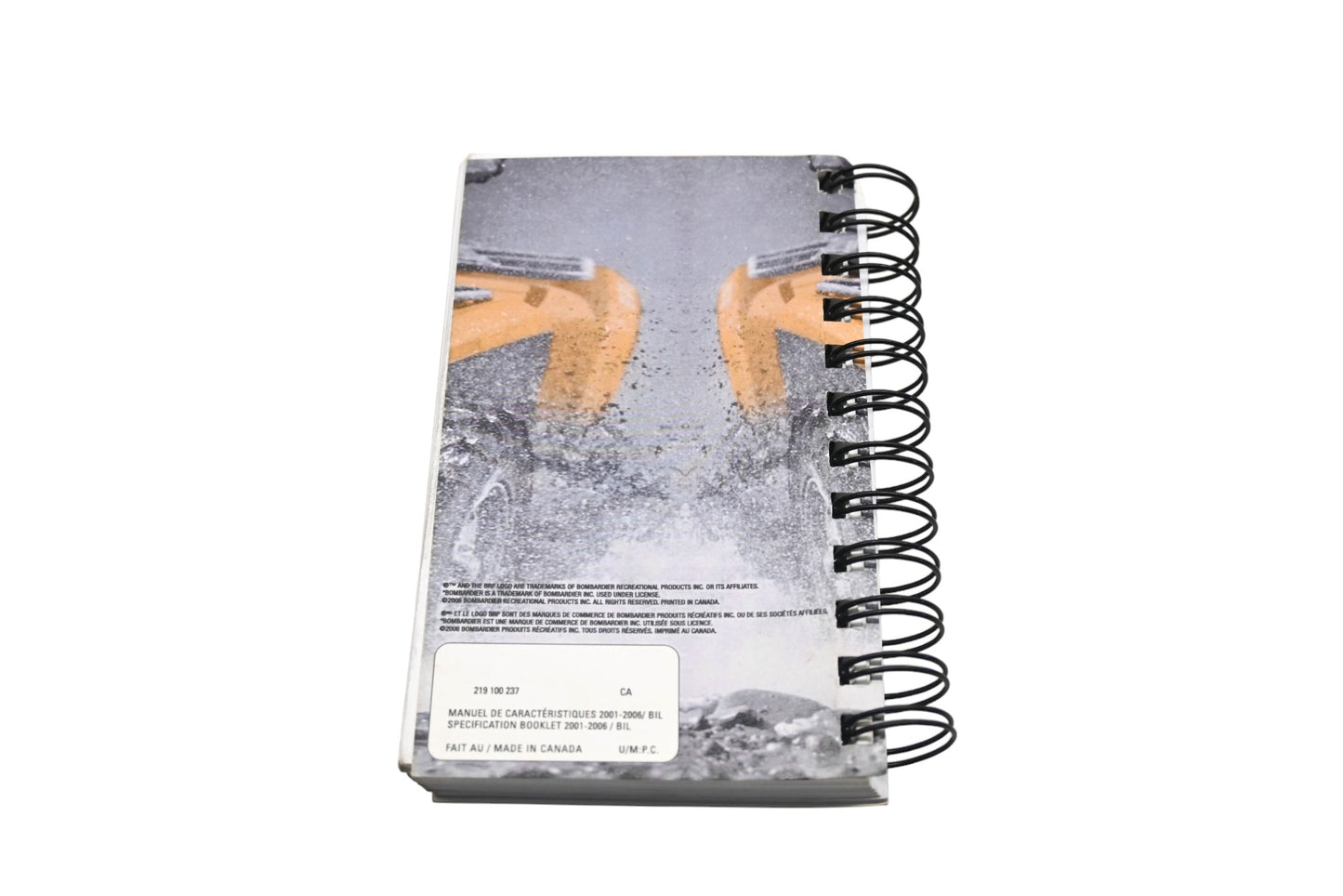 Bombardier 219100237 2001 - 2006 Specification Booklet