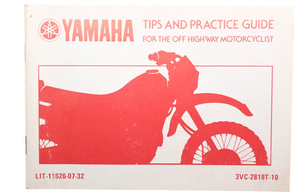OEM Yamaha LIT-11626-07-32 Ride Tips & Practice Guide Manual Qty 1