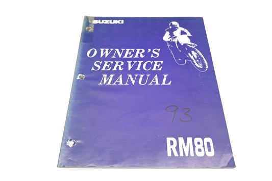 OEM Suzuki 99011-02B27-03A RM80 Owners Service Manual Qty 1
