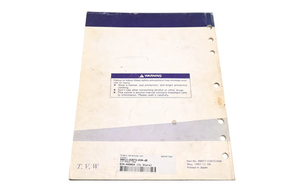 OEM Suzuki 99011-02B73-03A Owner's Manual RM80W 1998 Qty 1
