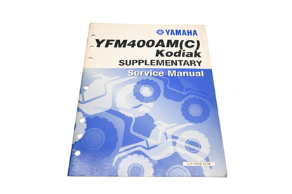 OEM Yamaha LIT-11616-13-39 KODIAK Supplementary Service Manual Qty 1