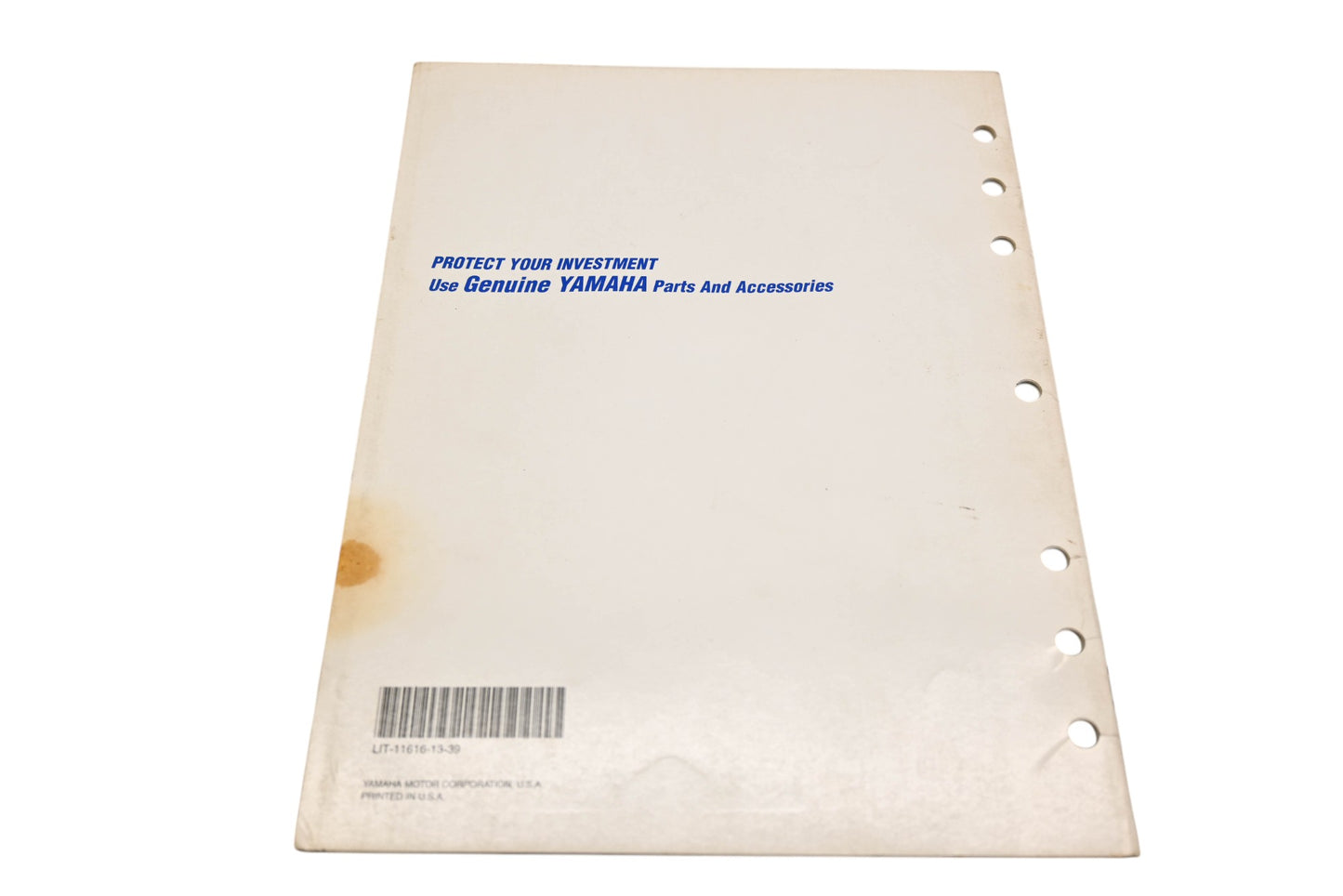 OEM Yamaha LIT-11616-13-39 KODIAK Supplementary Service Manual Qty 1