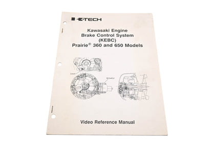 OEM Kawasaki STC-KEBC-DC/NR Video Reference Manual Qty 1
