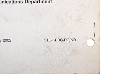 OEM Kawasaki STC-KEBC-DC/NR Video Reference Manual Qty 1