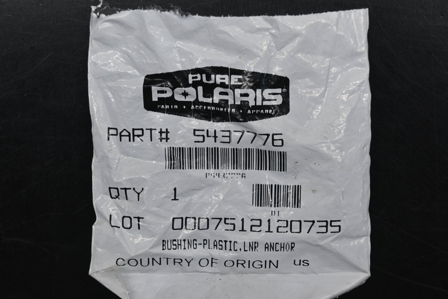 New OEM Polaris 5437776 Anchor Bushing Qty 1 NOS