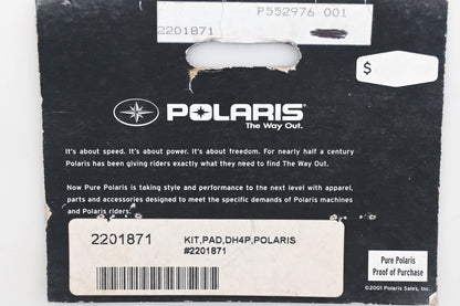 New OEM Polaris 2201871 Brake Pad Kit Magnum Sportsman Xpedition NOS