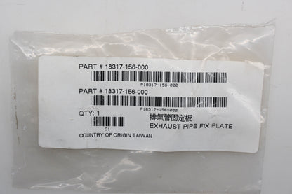 Alpha Sports 18317-156-000 Exhaust Pipe Fix Plate Qty 1 NOS
