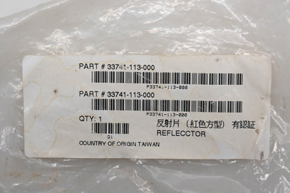 Alpha Sports 33741-113-000 Reflector Qty 1 NOS