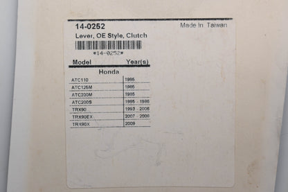 Motion Pro 14-0252 Clutch Lever Honda Qty 1 NOS