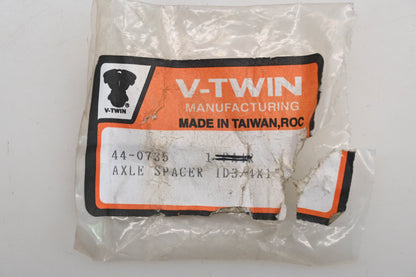 V-Twin 44-0735 Axle Spacer Set 3/4" Inner Diameter Qty 1 NOS