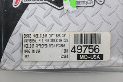 Twin Power 49756, PD3600 Clear Coat Brake Hose 36' Qty 1 NOS