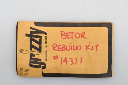 Grizzly 14371 Betor Rebuild Kit Qty 1 NOS