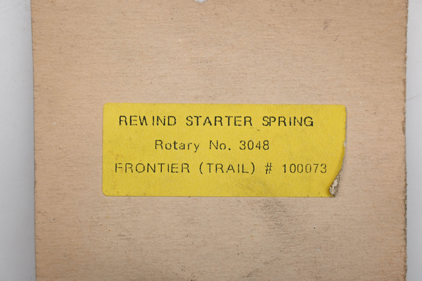 Rotary 3048, 100073 Rewind Spring Frontier Trail Qty 1 NOS