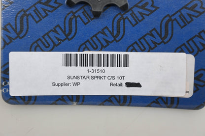 Sunstar 1-31510, 31510 Front Countershaft Sprocket 10T Qty 1 NOS