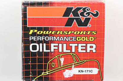 K&N KN-171C, 40-1732 Spin On Wrench Off Hex Oil Filter Chrome Qty 1 NOS