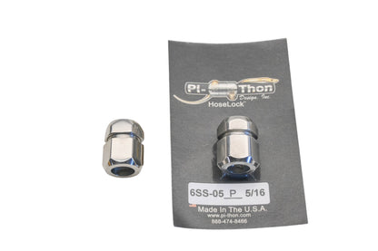 V-Twin 35-0176, 6SS-05 Pi-Thon Radii Fuel Hose Locks 5/16" Qty 2 NOS