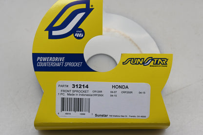 Sunstar 1-31214, 31214 Front Countershaft Sprocket 14T Qty 1 NOS