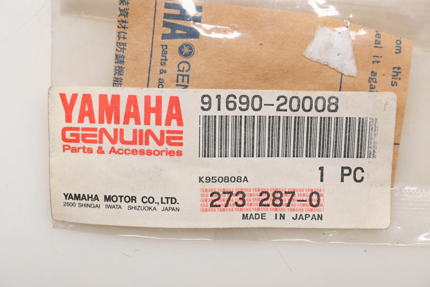 New OEM Yamaha 91690-20008-00 Spring Pin Qty 1 NOS