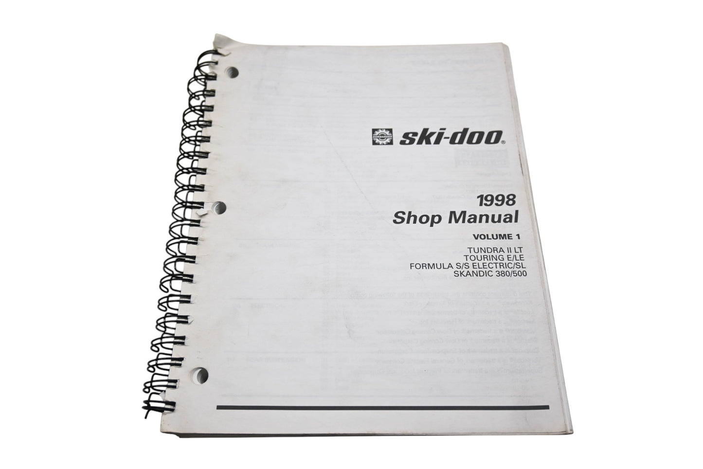 OEM Ski-Doo 484068000 1998 Shop Manual Volume 1