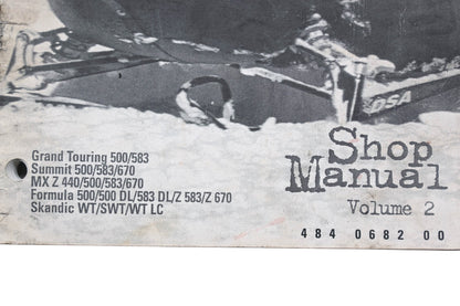 OEM Ski-Doo 484068200 1998 Shop Manual Volume 2
