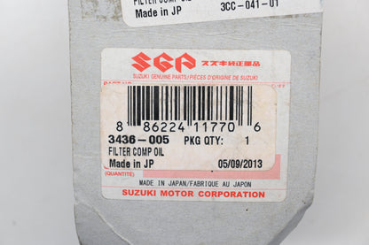 New OEM Suzuki 3436-005 Oil Filter 1998-2005 250 300 Qty 1 NOS