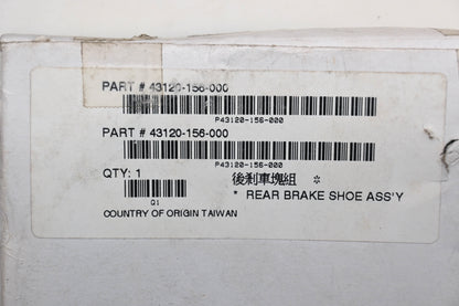 Alpha Sports 43120-156-000 Rear Brake Shoe Kit Qty 1 NOS