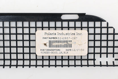 New OEM Polaris 5242857-067 Black Left Hand Hood Screen Qty 1 NOS