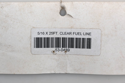 Helix 53-0489 Clear Polyurethane Fuel Line 5/16 x 7/16 x 25ft Qty 1 NOS