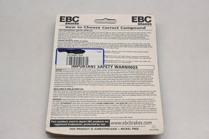 EBC FA445X High Performance Motorcycle ATV Brake Pads Qty 2 NOS